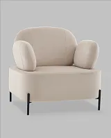 Кресло Кэнди велюр бежевый УТ000041757 Stool Group, /, ножки//, размеры - *****мм