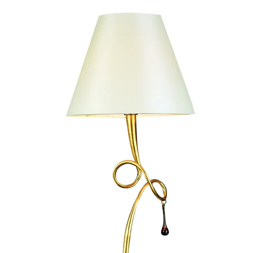 Торшер напольный  PAOLA PAN ORO 3543 Mantra  белый 1 лампа, основание золотое в стиле современный
 фото 4