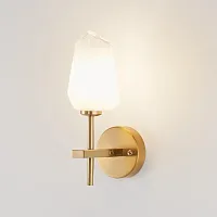 Бра Catris V10313-1W Moderli белый 1 лампа, основание латунь в стиле современный 