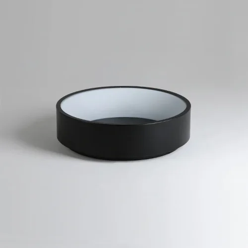 Светильник потолочный LED TRAY D80 Black 181887-26 ImperiumLoft белый на 1 лампу, основание чёрное в стиле современный скандинавский фото 2