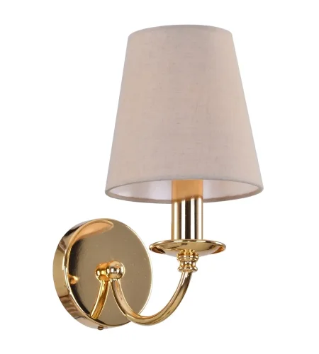 Бра настенный CAMILA AP1 GOLD Crystal Lux бежевый на 1 лампа, основание золотое в стиле модерн 