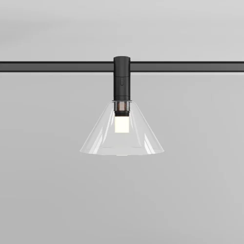 Трековый светильник LED Magnetic track system Flexity TR206-1-3W3K-B Maytoni прозрачный для шинопроводов серии Magnetic track system Flexity чёрный фото 5