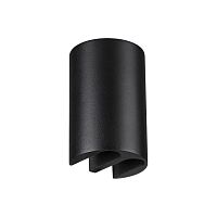 Настенный светильник LED уличный Bar 7125/4WL Odeon Light уличный IP54 чёрный на 1 лампу, плафон чёрный в стиле хай-тек современный LED