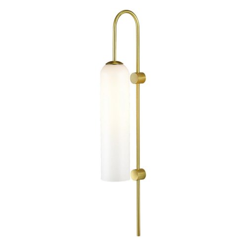 Бра Vosti 4642/1W Odeon Light белый на 1 лампа, основание золотое в стиле современный 