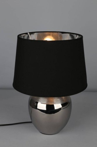 Настольная лампа Velay OML-82504-01 Omnilux чёрная 1 лампа, основание чёрное керамика в стиле современный  фото 3