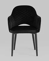 Стул Венера диамант NEW, велюр черный NP (набор 2 шт) УТ000038734 Stool Group, /велюр, ножки/металл/, размеры - *****