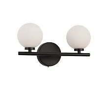 Бра Сида 07504-2,19 Kink Light белый 2 лампы, основание чёрное в стиле современный молекула шар