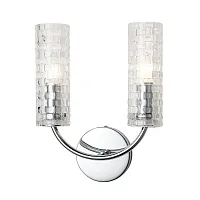 Бра Syreni 2816-2W Favourite прозрачный 2 лампы, основание хром в стиле замковый 