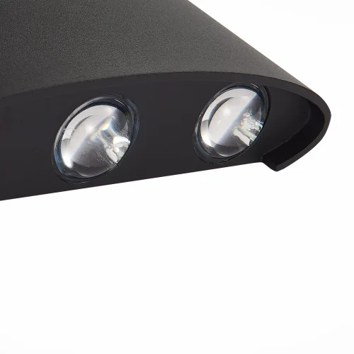 Настенный светильник LED Bisello SL089.401.06 ST-Luce уличный IP54 чёрный 6 ламп, плафон чёрный в стиле хай-тек LED фото 3