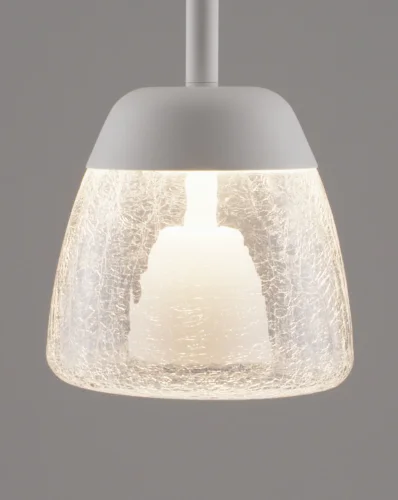 Светильник подвесной LED Eir V10872-PL Moderli прозрачный 1 лампа, основание белое в стиле современный  фото 3