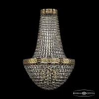 Бра 19321B/H2/25IV G Bohemia Ivele Crystal прозрачный 3 лампы, основание золотое в стиле классический sp