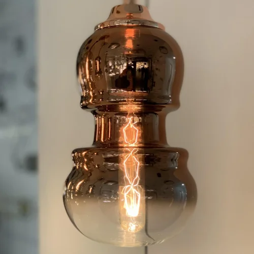 Светильник подвесной Sonata 6698 Mantra прозрачный медь 1 лампа, основание медь в стиле современный выдувное фото 4