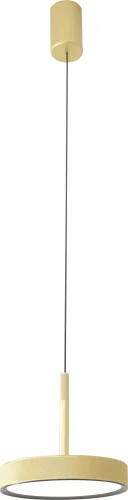 Светильник подвесной LED Piller 4507-1P Favourite золотой на 1 лампу, основание золотое в стиле хай-тек современный 