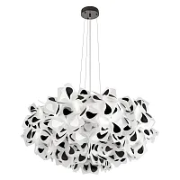 Люстра подвесная Слизия / Clizia 10595/780 Black LOFT IT чёрная белая на 5 ламп, основание в стиле современный арт-деко 