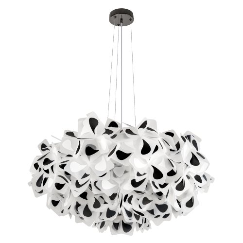 Люстра подвесная Слизия / Clizia 10595/780 Black LOFT IT белая чёрная на 5 ламп, основание в стиле Люстра подвесная Слизия / Clizia 10595/780 Black LOFT IT белая чёрная на 5 ламп, основание в стиле