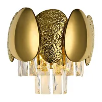 Бра CHIC 81437/1W GOLD Natali Kovaltseva прозрачный золотой на 2 лампы, основание золотое в стиле современный 