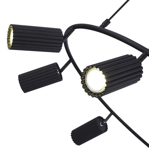 Светильник подвесной Kendo SL1213.403.06 ST-Luce чёрный 6 ламп, основание чёрное в стиле минимализм  фото 5