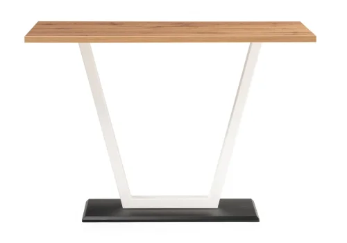 Стол на тумбе Мичиган Лофт 110х70 25 мм дуб вотан / белый матовый 515301 Woodville столешница дуб вотан из лдсп фото 2