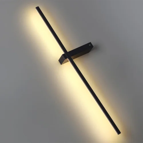 Бра с выключателем LED Blake 5695/9WL Lumion чёрный на 1 лампа, основание чёрное в стиле хай-тек с беспроводной зарядкой отражённый свет фото 3