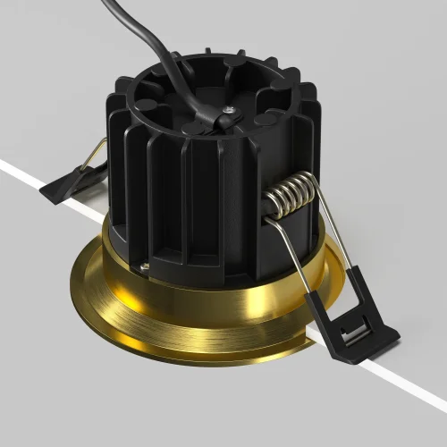 Светильник точечный LED Round DL058-12W4K-BS Maytoni латунь на 1 лампу, основание латунь в стиле современный фото 7