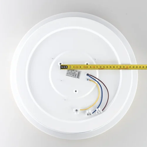 Светильник потолочный LED с пультом Enzo CL753352G Citilux белый на 1 лампу, основание бежевое в стиле современный хай-тек круглый с пультом фото 10