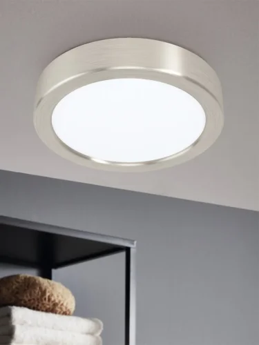 Светильник накладной LED Fueva 5 99228 Eglo белый 1 лампа, основание матовое никель в стиле современный круглый фото 2