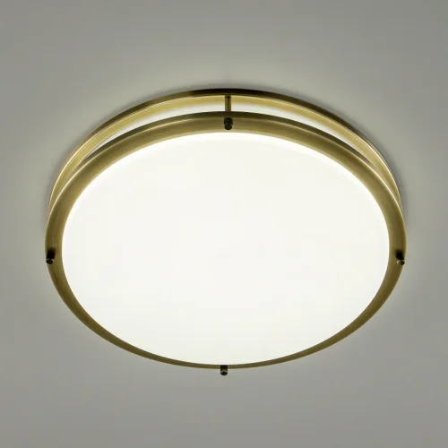 Светильник потолочный LED Бостон CL709503N Citilux белый 1 лампа, основание матовое бронза в стиле современный  фото 3