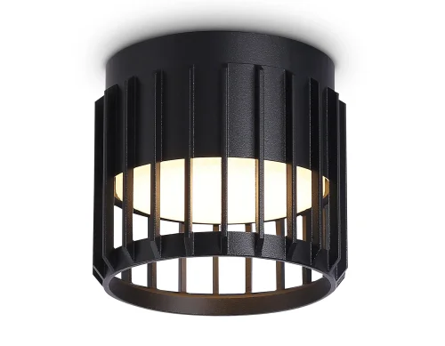 Светильник накладной TN71155 Ambrella light чёрный 1 лампа, основание чёрное в стиле современный хай-тек круглый