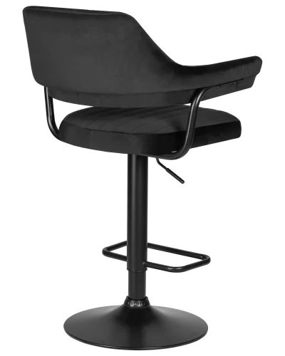 Стул барный набор 2 шт. SET-2 5019_BlackBase-LM CHARLY BLACK, цвет сиденья черный велюр (MJ9-101), цвет основания черный Dobrin, /велюр, ножки/металл/чёрный, размеры - 990*1200***610*540 фото 5 Стул барный набор 2 шт. SET-2 5019_BlackBase-LM CHARLY BLACK, цвет сиденья черный велюр (MJ9-101), цвет основания черный Dobrin, /велюр, ножки/металл/чёрный, размеры - 990*1200***610*540 фото 5