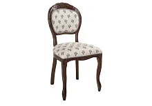 Деревянный стул Джованни 373897 Woodville, бежевый/ткань, ножки/массив бука/орех, размеры - ****500*590