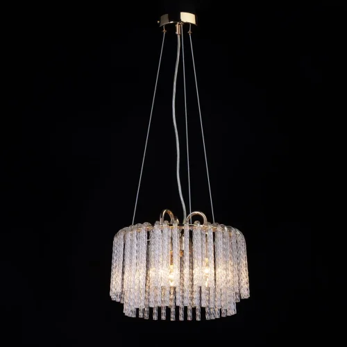 Светильник подвесной Лавиния 443010603 MW-Light прозрачный 3 лампы, основание золотое в стиле классический  фото 2