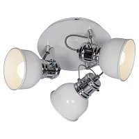 Спот с 3 лампами лофт LSP-9956 Lussole белый E14 в стиле лофт 