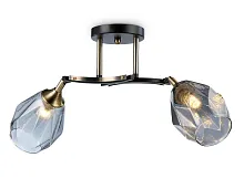 Светильник потолочный TR303037 Ambrella light чёрный серый 2 лампы, основание чёрное в стиле современный 