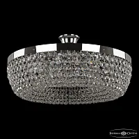 Люстра потолочная 19031/55NZ Ni Bohemia Ivele Crystal прозрачная на 8 ламп, основание никель в стиле классика r