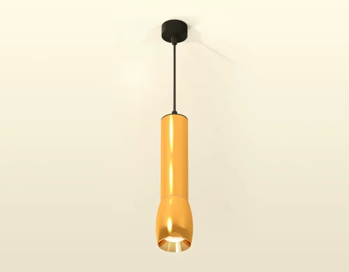 Светильник подвесной Techno spot XP1125001 Ambrella light золотой 1 лампа, основание чёрное в стиле современный хай-тек  фото 2