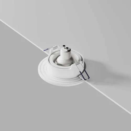 Светильник точечный Wink DL061-GU10-W Maytoni белый 1 лампа, основание белое в стиле современный круглый фото 5