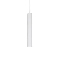 Светильник подвесной LOOK SP1 D06 BIANCO Ideal Lux белый на 1 лампу, основание белое в стиле современный трубочки