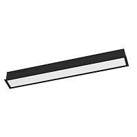 Светильник потолочный LED Salitta 900264 Eglo белый 1 лампа, основание чёрное в стиле модерн линейный