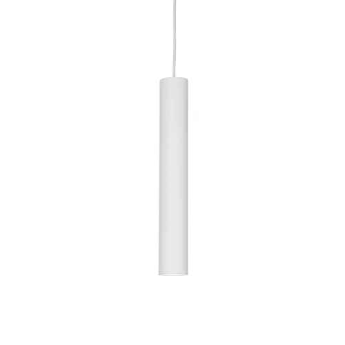 Светильник подвесной LOOK SP1 D06 BIANCO Ideal Lux белый на 1 лампу, основание белое в стиле современный трубочки