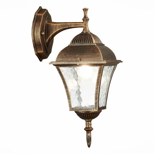 Настенный светильник Domenico SL082.211.01 ST-Luce уличный IP44 бронзовый 1 лампа, плафон прозрачный в стиле современный E27 фото 3