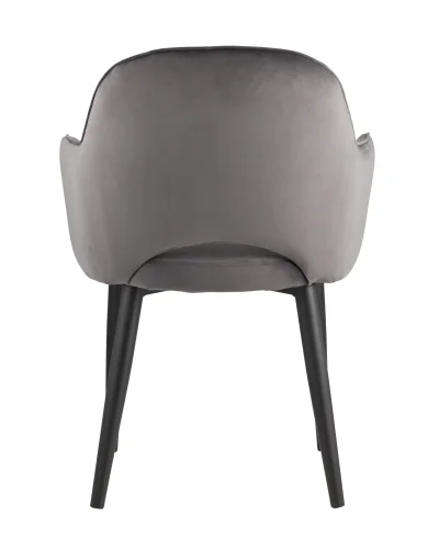 Стул Венера NEW, велюр серый УТ000031297 Stool Group, серый/велюр, ножки/металл/чёрный, размеры - ****585*645 фото 3