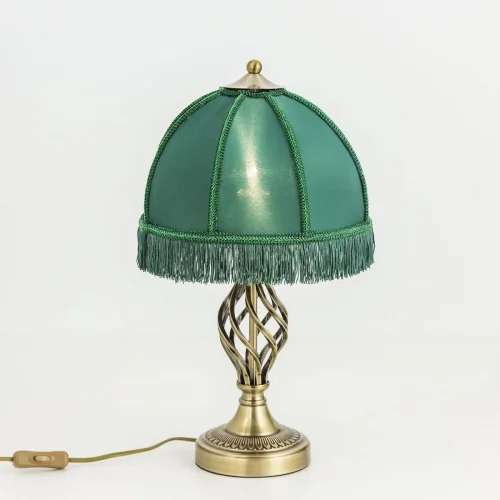 Настольная лампа Базель CL407802 Citilux зелёная 1 лампа, основание бронзовое металл в стиле классический кантри  фото 6