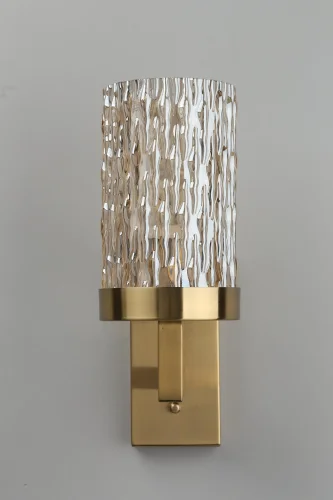 Бра Maiera OML-84711-01 Omnilux прозрачный на 1 лампа, основание бронзовое в стиле классический  фото 3