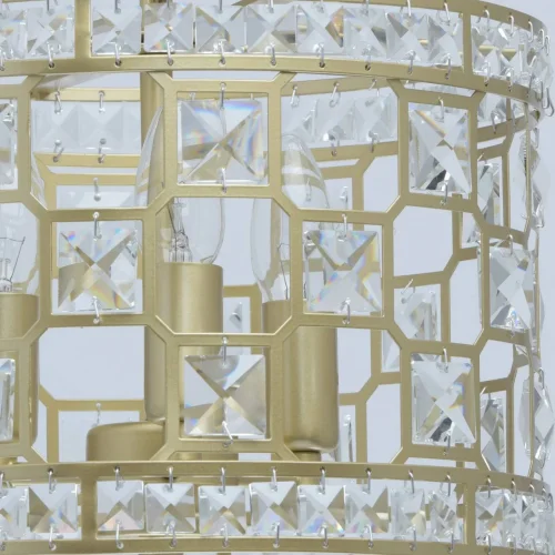 Люстра подвесная Монарх 121011503 MW-Light золотая на 3 лампы, основание золотое в стиле классический  фото 4