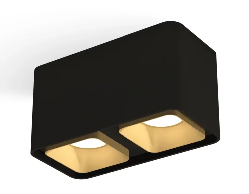 Светильник накладной XS7851004 Ambrella light чёрный 2 лампы, основание чёрное в стиле хай-тек современный прямоугольный фото 2