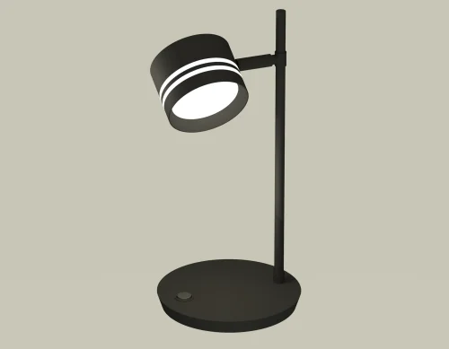 Настольная лампа офисная XB9802203 Ambrella light чёрная 1 лампа, основание чёрное металл в стиле современный хай-тек 