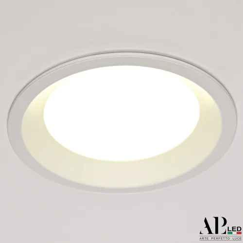 Светильник точечный LED Ingrid 3322.LDY12016/12W/4K Arte Perfetto Luce белый 1 лампа, основание белое в стиле современный 