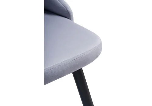Деревянный стул Нараян velutto 49 / черный 462312 Woodville, серый/велюр, ножки/металл/чёрный, размеры - ****470*540 фото 7