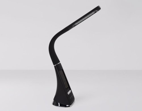 Настольная лампа офисная LED DE509 Ambrella light чёрная 1 лампа, основание чёрное металл в стиле хай-тек современный  фото 4