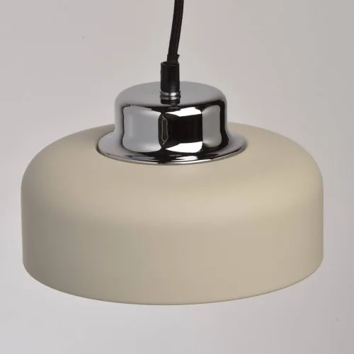 Светильник подвесной LED Раунд 636011701 MW-Light бежевый на 1 лампу, основание хром в стиле современный фото 7